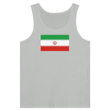 Débardeur drapeau iran coton peigné tissu léger imprimé