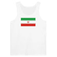 Débardeur drapeau iran coton peigné tissu léger imprimé