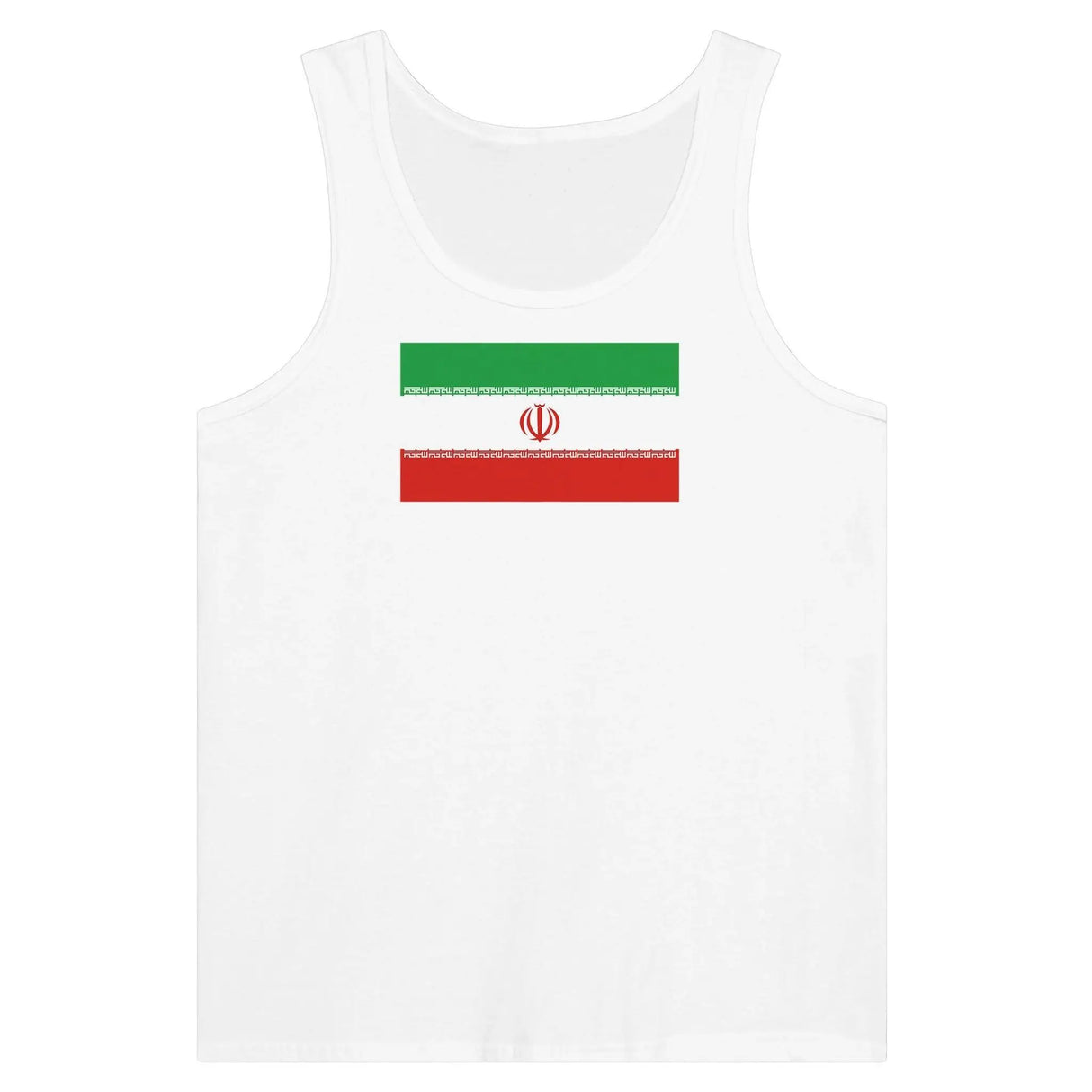 Débardeur drapeau iran coton peigné tissu léger imprimé