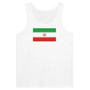 Débardeur drapeau iran coton peigné tissu léger imprimé