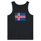 Débardeur drapeau islande tissu léger couleurs résistantes