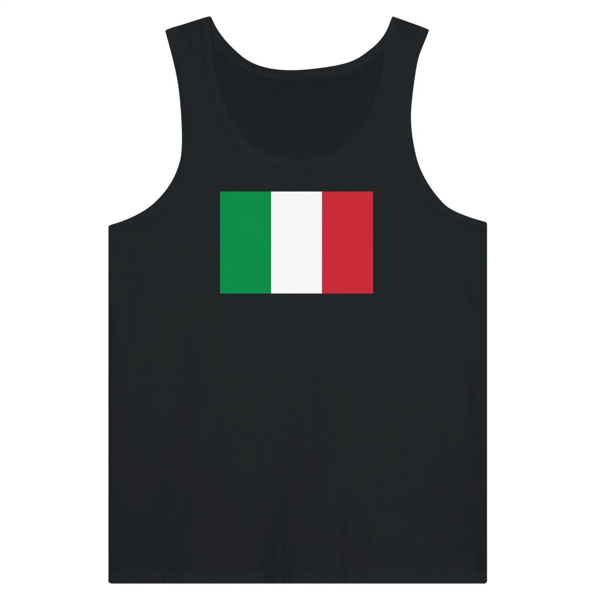 Débardeur drapeau italie coton peigné tissu léger