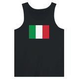 Débardeur drapeau italie coton peigné tissu léger