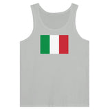 Débardeur drapeau italie coton peigné tissu léger