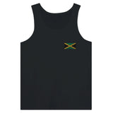 Débardeur drapeau jamaïque broderie couleur tissu léger