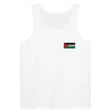 Débardeur drapeau jordanie broderie couleur tissu léger