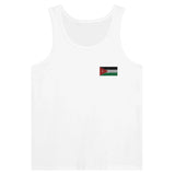 Débardeur drapeau jordanie broderie couleur tissu léger