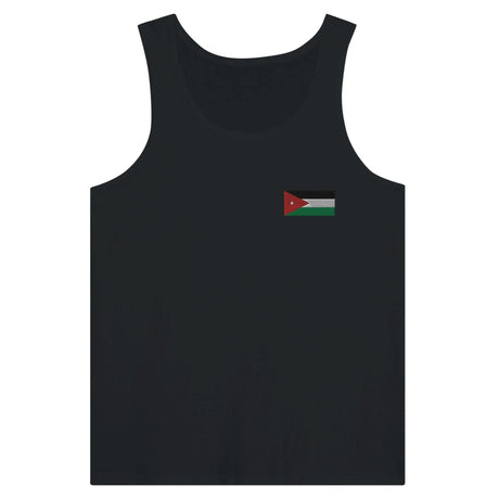 Débardeur drapeau jordanie broderie couleur tissu léger