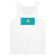 Débardeur drapeau kazakhstan tissu léger filé à l’anneau