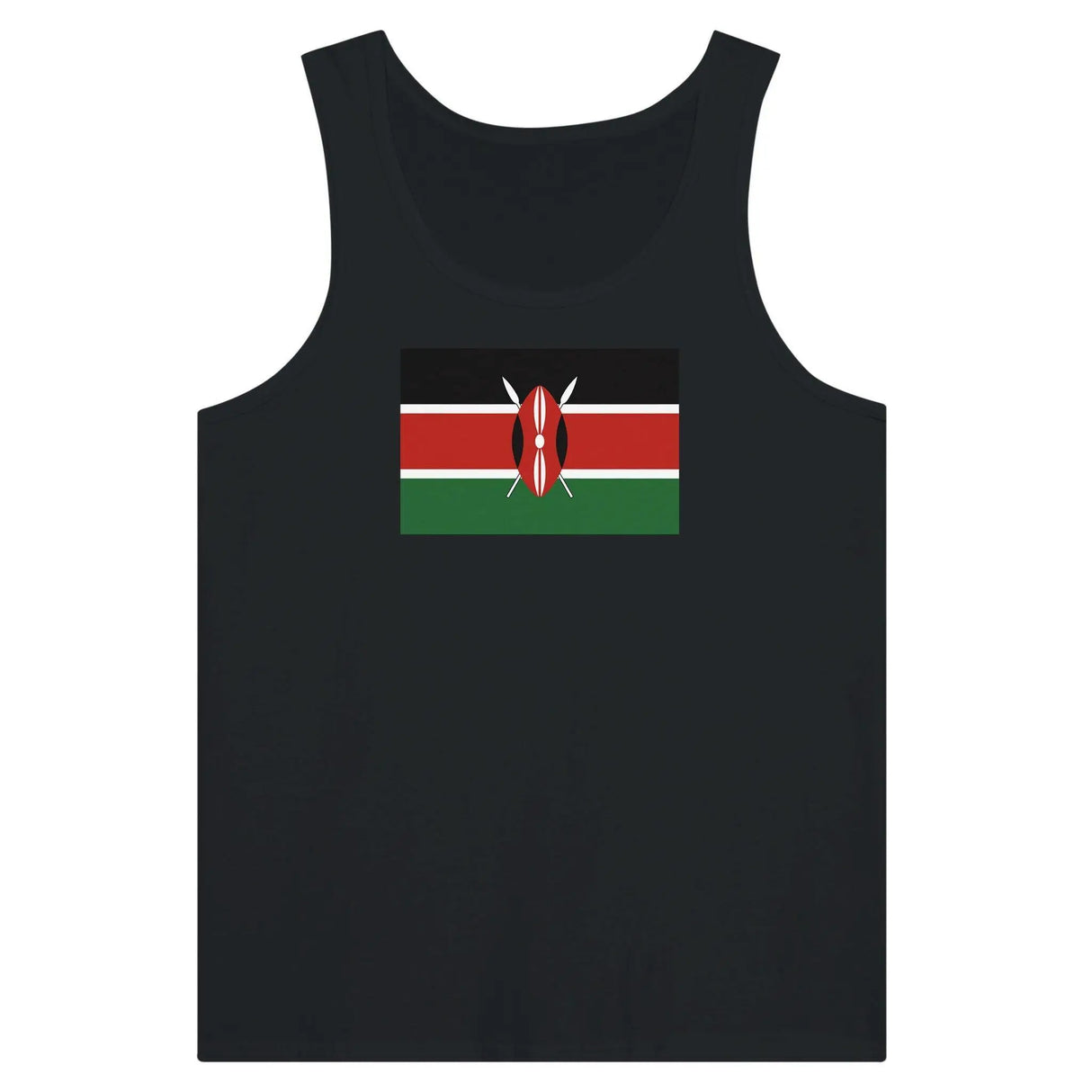 Débardeur drapeau kenya coton peigné excellente respirabilité