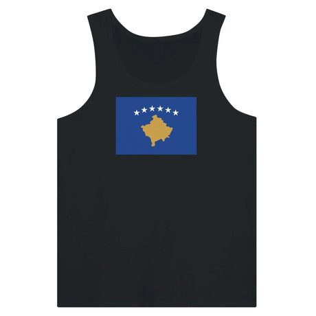 Débardeur drapeau kosovo tissu léger filé à l’anneau