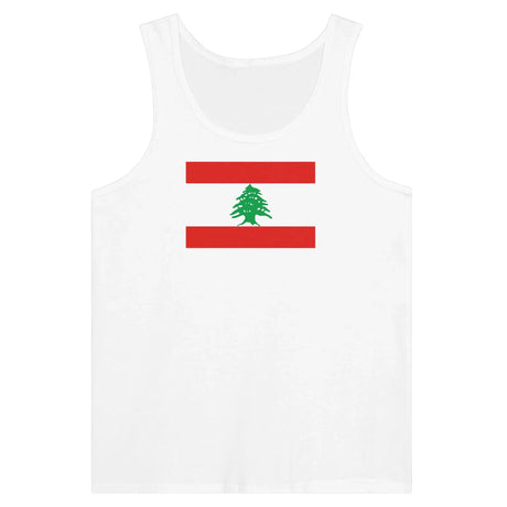 Débardeur drapeau liban tissu léger filé à l’anneau