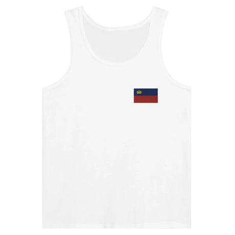Débardeur drapeau liechtenstein en broderie - pixelformaflag