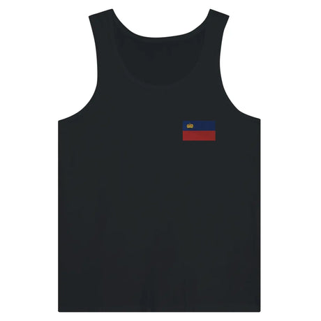 Débardeur drapeau liechtenstein en broderie - pixelformaflag