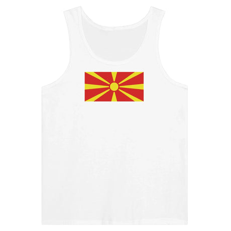 Débardeur drapeau macédoine du nord coton peigné léger