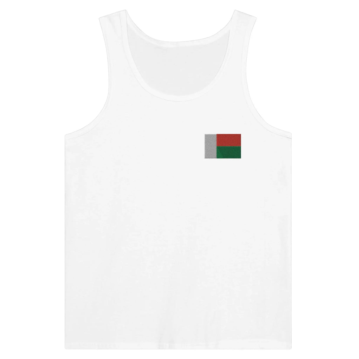 Débardeur drapeau madagascar tissu léger broderie couleur