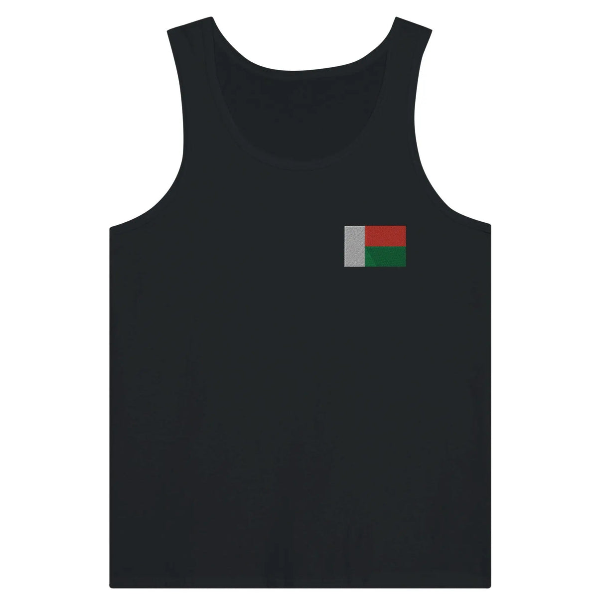 Débardeur drapeau madagascar tissu léger broderie couleur