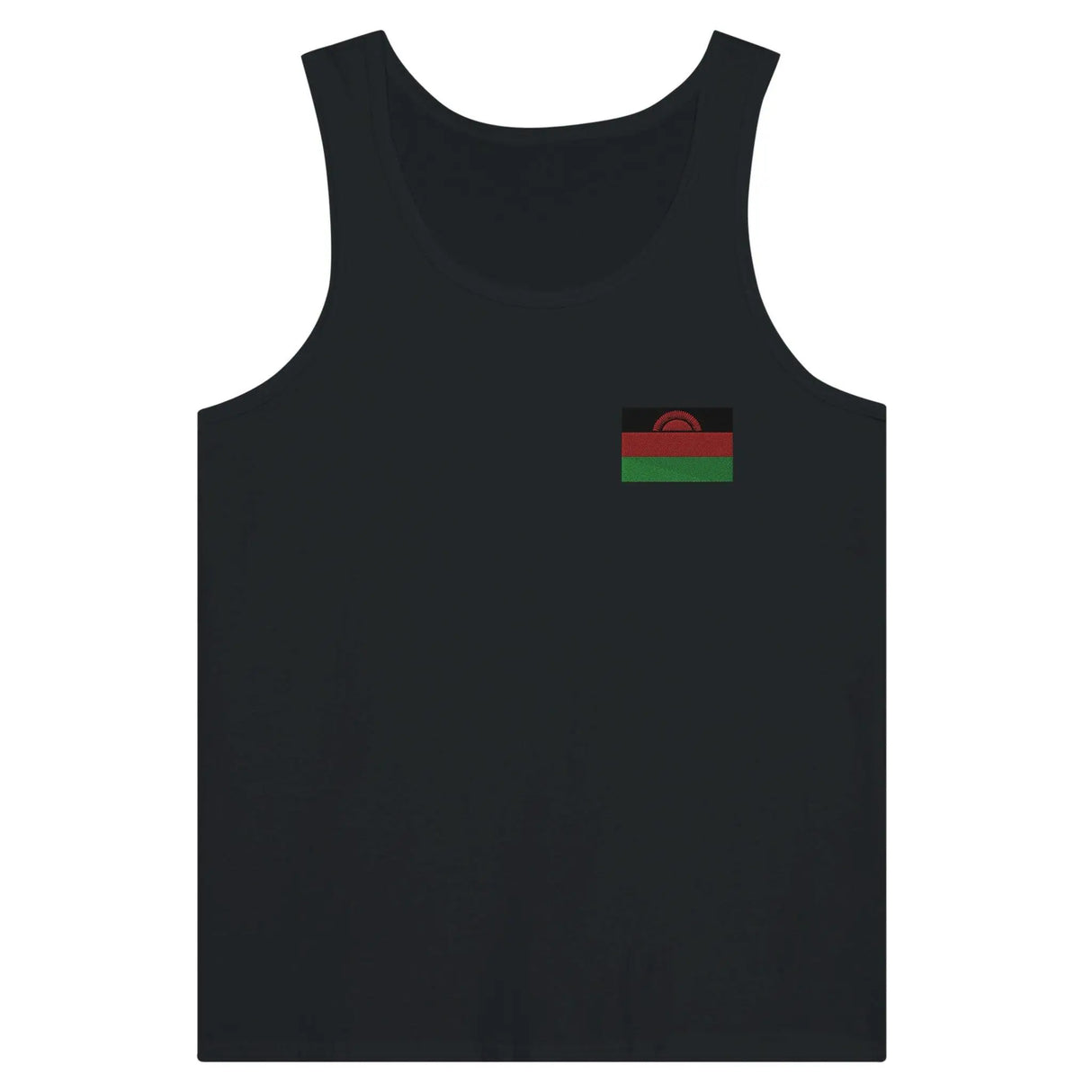 Débardeur drapeau malawi broderie couleur tissu léger