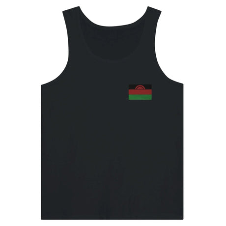 Débardeur drapeau malawi broderie couleur tissu léger