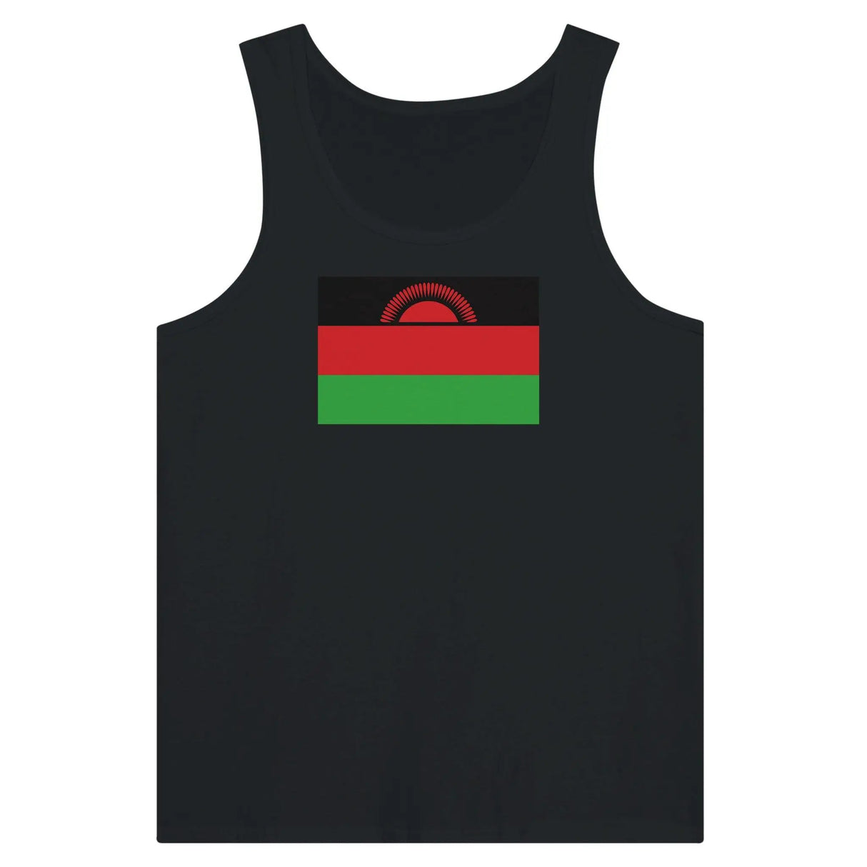 Débardeur drapeau malawi tissu léger couleurs résistantes