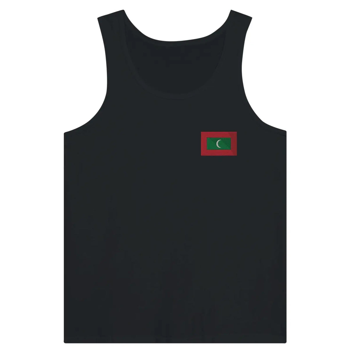 Débardeur drapeau maldives en broderie - pixelformaflag