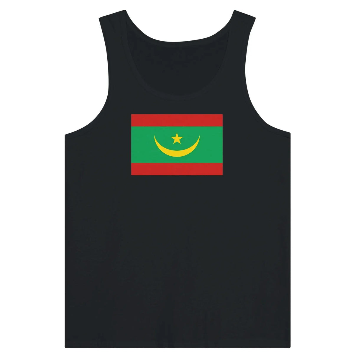 Débardeur drapeau mauritanie tissu léger filé à l’anneau