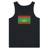 Débardeur drapeau mauritanie tissu léger filé à l’anneau
