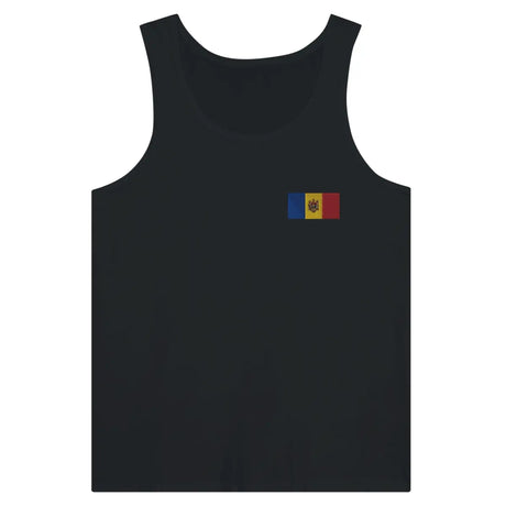 Débardeur drapeau moldavie en broderie - pixelformaflag