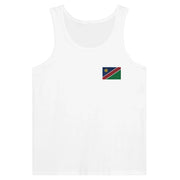 Débardeur drapeau namibie brodé tissu léger confortable