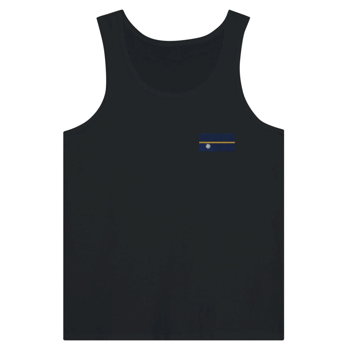 Débardeur drapeau nauru tissu léger broderie couleur