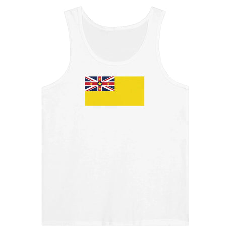 Débardeur drapeau niue tissu léger filé à l’anneau