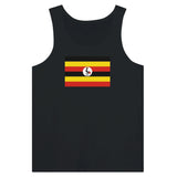 Débardeur drapeau ouganda tissu léger couleur filé à l’anneau