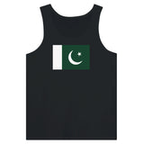 Débardeur drapeau pakistan coton peigné tissu léger