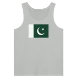 Débardeur drapeau pakistan coton peigné tissu léger
