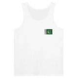 Débardeur drapeau pakistan tissu léger broderie couleur