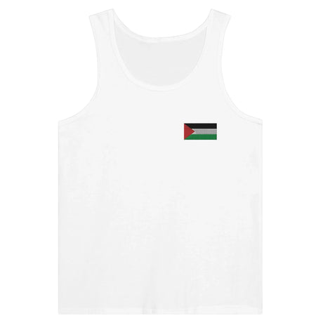 Débardeur drapeau palestine tissu léger broderie couleur