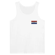 Débardeur drapeau paraguay broderie couleur tissu léger