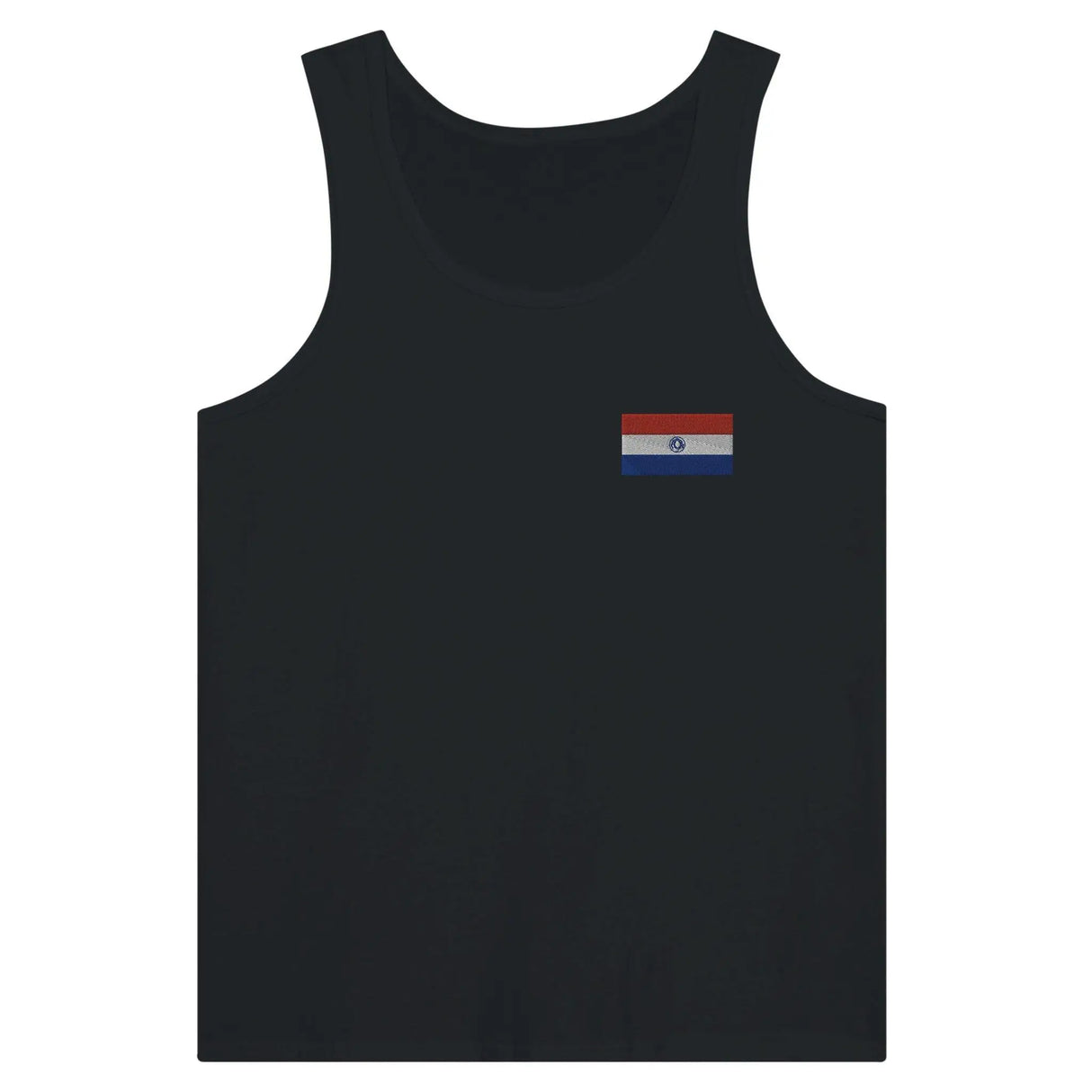 Débardeur drapeau paraguay broderie couleur tissu léger