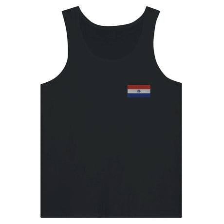Débardeur drapeau paraguay broderie couleur tissu léger