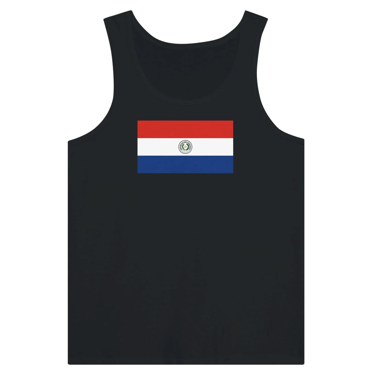 Débardeur drapeau paraguay tissu léger filé à l’anneau