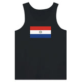Débardeur drapeau paraguay tissu léger filé à l’anneau