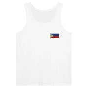 Débardeur drapeau philippines tissu léger broderie couleur