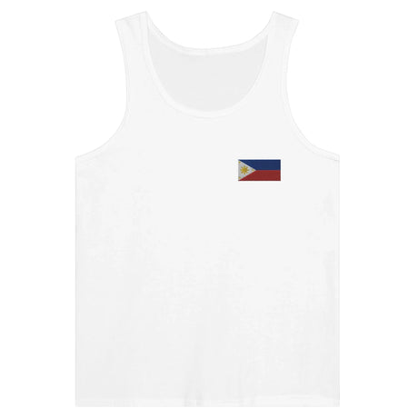 Débardeur drapeau philippines tissu léger broderie couleur