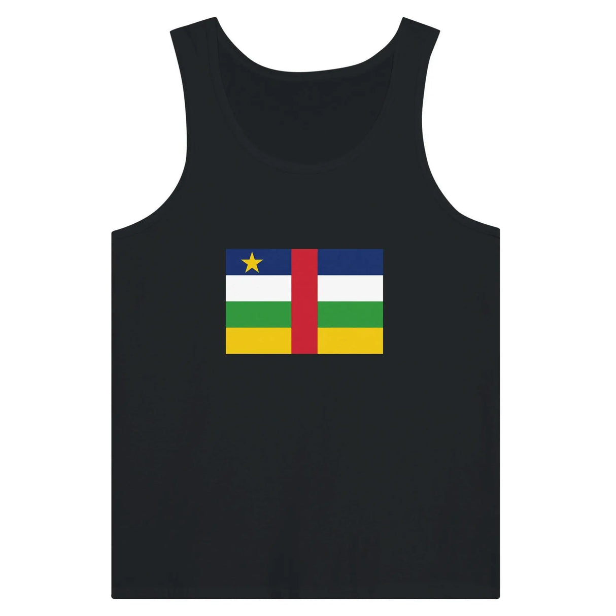 Débardeur drapeau république centrafricaine tissu léger