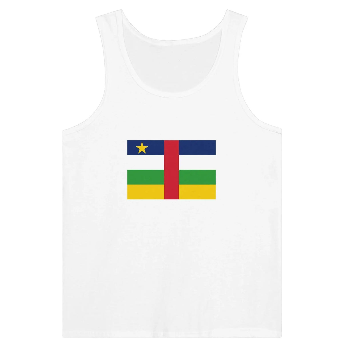 Débardeur drapeau république centrafricaine tissu léger