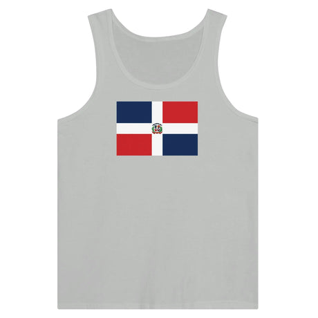 Débardeur drapeau république dominicaine tissu léger coton