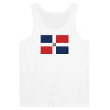 Débardeur drapeau république dominicaine tissu léger coton