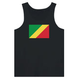 Débardeur drapeau république du congo tissu léger stylé