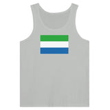 Débardeur drapeau sierra leone coton peigné tissu léger