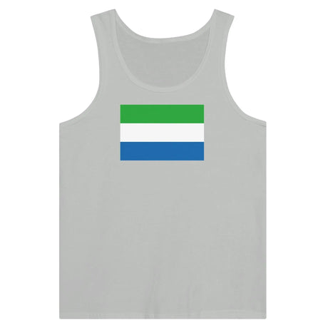 Débardeur drapeau sierra leone coton peigné tissu léger